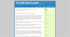 Desktop Screenshot of halfbakedlunatic.com